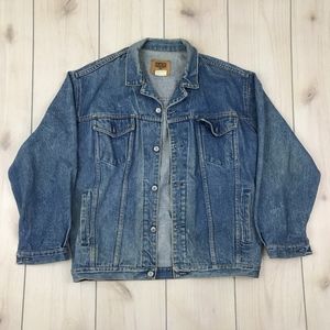 Vintage GAP Denim Jean Jacket Medium USA Trucker